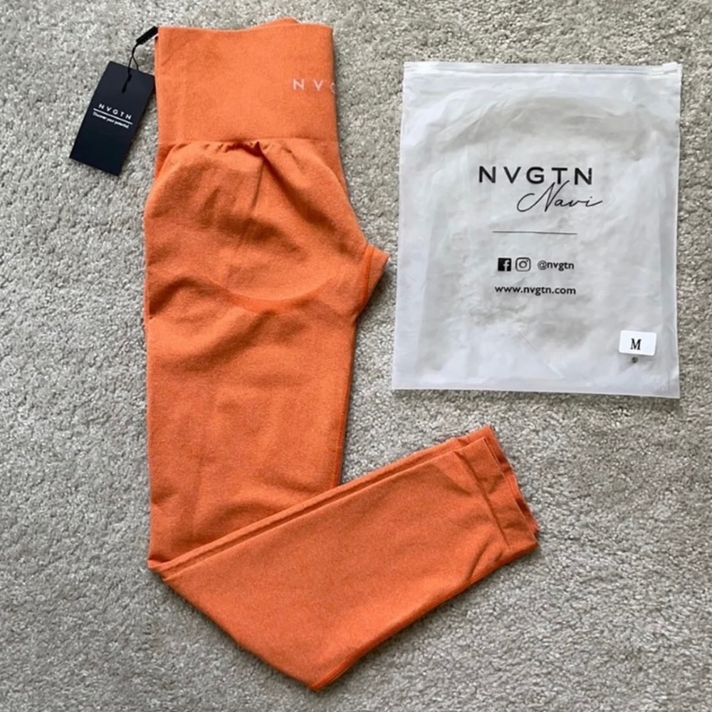 Brand New NVGTN Sunset Orange Leggings